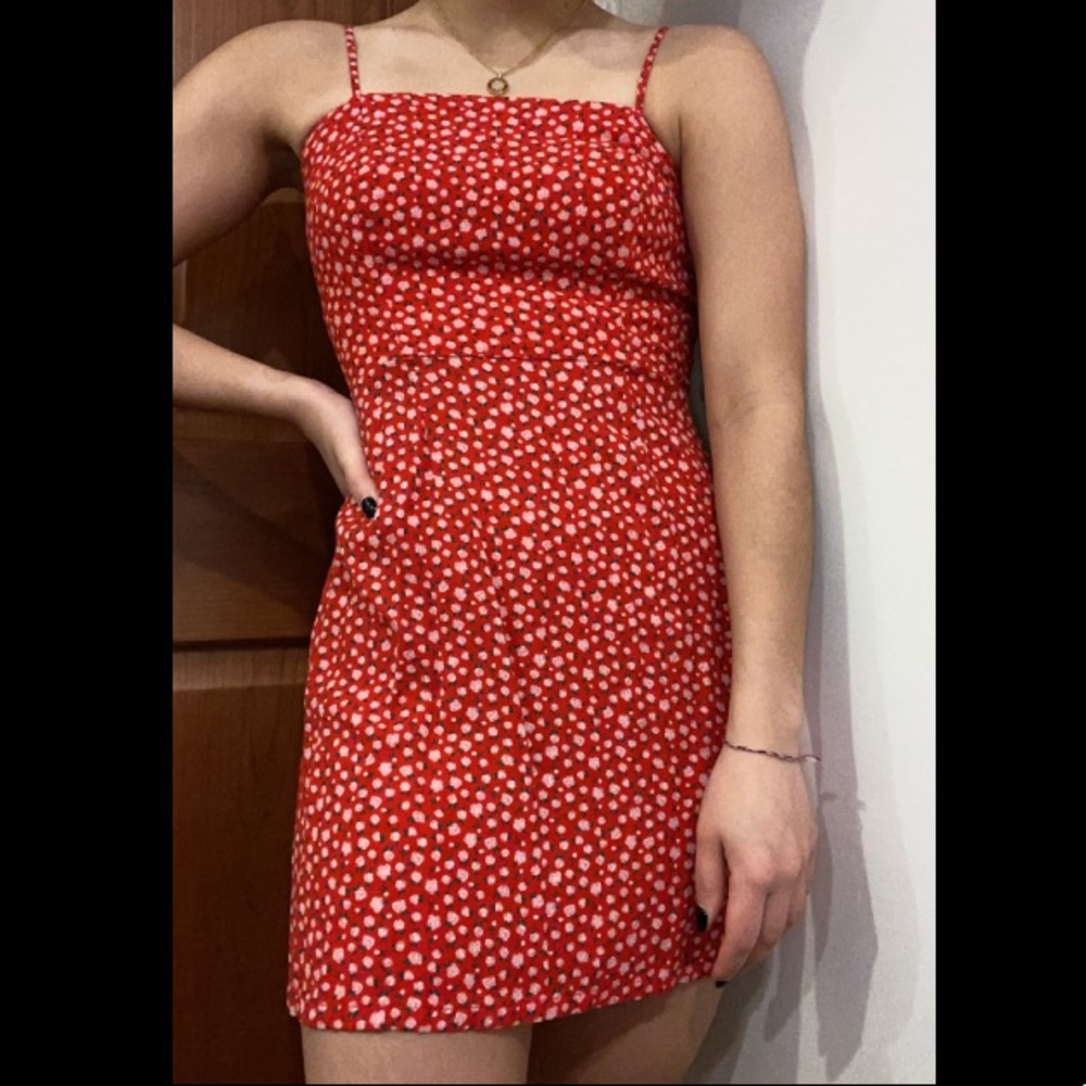 Red Floral Dress